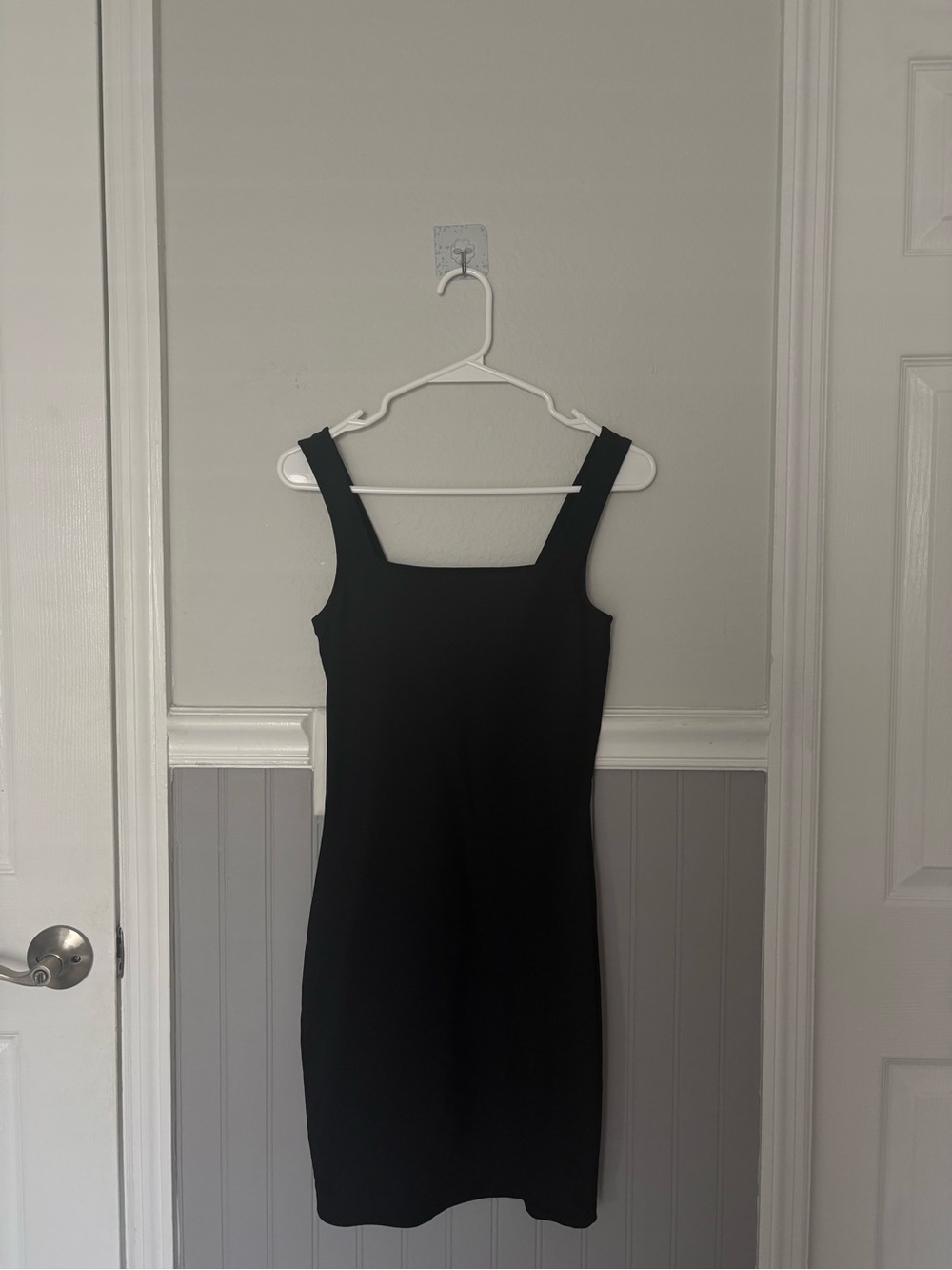 Cotton On Black Square-Neck Mini Dress
